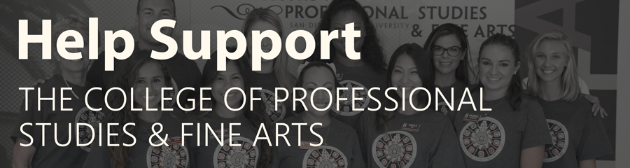 Help support Professional Studies and Fine Arts