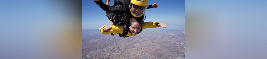 PSFA Assistant Dean for Student Affairs Skydives with Army Golden Knights