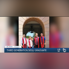 ABC  10 News: Third-generation San Diego State Grad Adds to Family Legacy